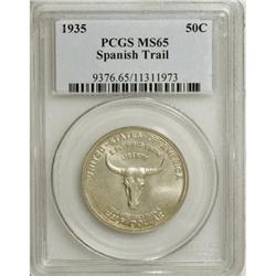 1935 50C Spanish Trail MS65 PCGS.