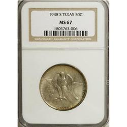 1938-S 50C Texas MS67 NGC.