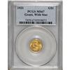 Image 3 : 1922 G$1 Grant with Star MS67 PCGS.
