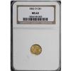Image 1 : 1852-O G$1 MS62 NGC.