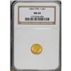 Image 1 : 1854 G$1 Type One MS64 NGC.