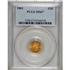 Image 3 : 1861 G$1 MS67 PCGS.