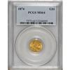 Image 1 : 1874 G$1 MS64 PCGS.