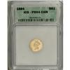 Image 1 : 1884 G$1 PR64 Cameo ICG.