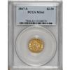 Image 3 : 1867-S $2 1/2 MS61 PCGS.