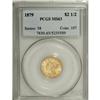 Image 1 : 1879 $2 1/2 MS63 PCGS.
