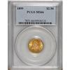 Image 3 : 1899 $2 1/2 MS66 PCGS.