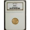 Image 1 : 1907 $2 1/2 MS64 NGC.