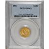 Image 1 : 1913 $2 1/2 MS63 PCGS.