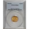 Image 1 : 1914-D $2 1/2 MS63 PCGS.