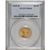 Image 1 : 1925-D $2 1/2 MS64 PCGS.