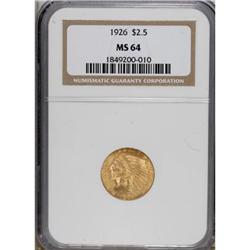 1926 $2 1/2 MS64 NGC.