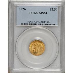 1926 $2 1/2 MS64 PCGS.