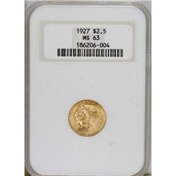 1927 $2 1/2 MS63 NGC.