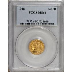 1928 $2 1/2 MS64 PCGS.