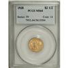 Image 1 : 1928 $2 1/2 MS64 PCGS.