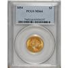 Image 3 : 1854 $3 MS64 PCGS.