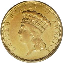 1854-O $3 XF45 PCGS.