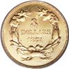 Image 2 : 1874 $3 MS62 PCGS.
