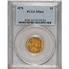 Image 3 : 1878 $3 MS64 PCGS.