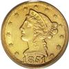 Image 1 : 1851-D $5 AU50 PCGS.