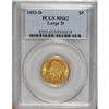 Image 3 : 1853-D $5 Large D MS62 PCGS.