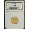 1863-S $5 AU58 NGC.