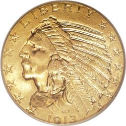 1913 $5 MS63 PCGS.