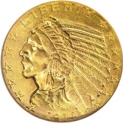 1914 $5 MS64 NGC.