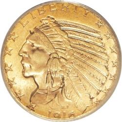 1916-S $5 MS64 PCGS.