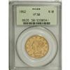 1862 $10 VF30 PCGS.