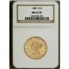 1882 $10 MS62 Prooflike NGC.