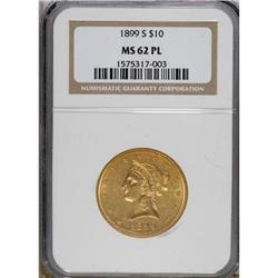 1899-S $10 MS62 Prooflike NGC.