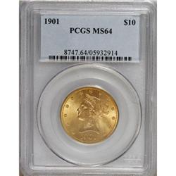 1901 $10 MS64 PCGS.