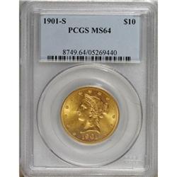 1901-S $10 MS64 PCGS.