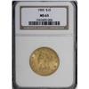 Image 1 : 1905 $10 MS63 NGC.