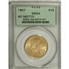Image 1 : 1907 $10 No Periods MS64 PCGS.