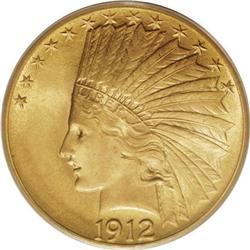 1912 $10 MS66 PCGS.