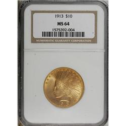 1913 $10 MS64 NGC.