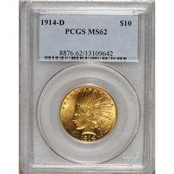 1914-D $10 MS62 PCGS.