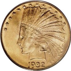 1932 $10 MS65 PCGS.