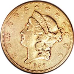 1852-O $20 XF45 NGC.