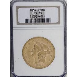 1856-S $20 XF45 NGC.