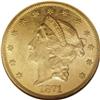Image 1 : 1871 $20 MS60 NGC.