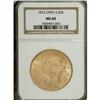 Image 1 : 1873 $20 Open 3 MS60 NGC.