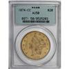 Image 1 : 1874-CC $20 AU50 PCGS.