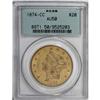 Image 3 : 1874-CC $20 AU50 PCGS.