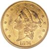 Image 1 : 1876-CC $20 AU58 NGC.