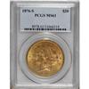 Image 1 : 1876-S $20 MS61 PCGS.