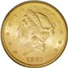 Image 1 : 1881-S $20 MS62 PCGS.